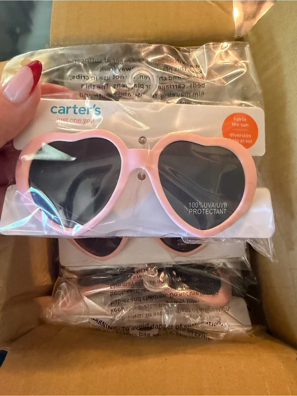Carter's Pink Heart Sunglasses for Kids